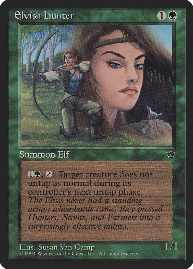 Elvish Hunter (Susan Van Camp) [Fallen Empires] | Mega City Incorporated