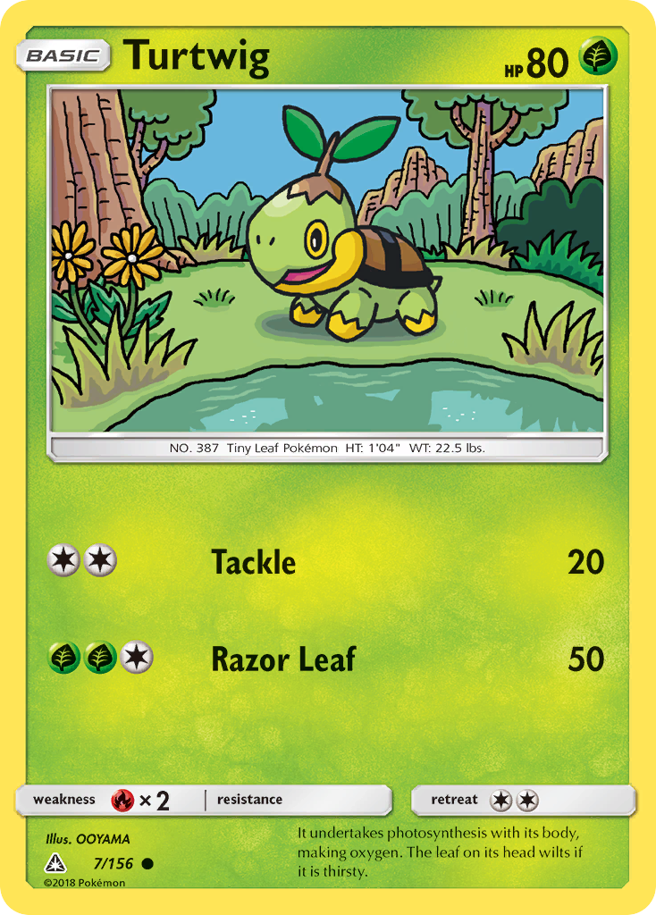 Turtwig (7/156) [Sun & Moon: Ultra Prism] | Mega City Incorporated