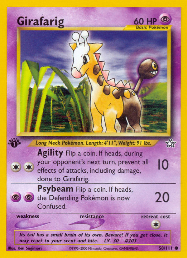 Girafarig (58/111) [Neo Genesis 1st Edition] | Mega City Incorporated