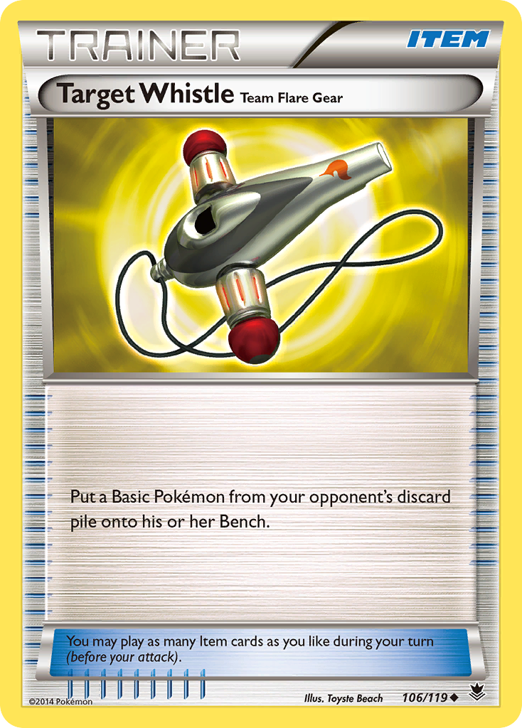 Target Whistle Team Flare Gear (106/119) [XY: Phantom Forces] | Mega City Incorporated