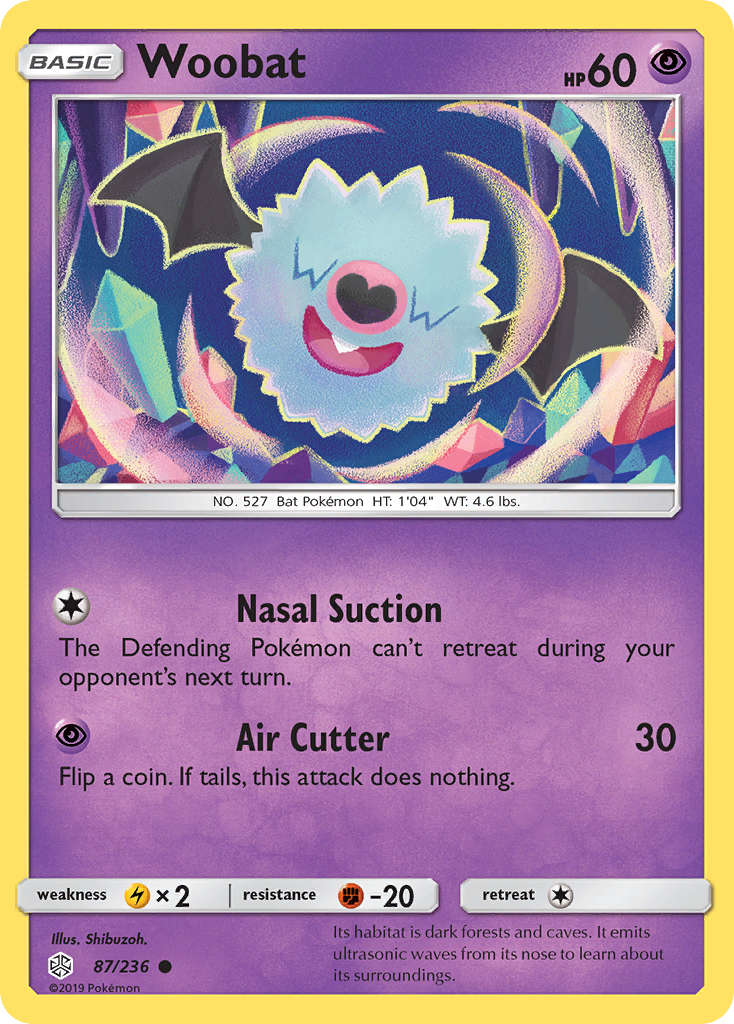 Woobat (87/236) [Sun & Moon: Cosmic Eclipse] | Mega City Incorporated