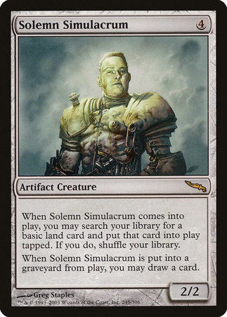 Solemn Simulacrum [Mirrodin] | Mega City Incorporated