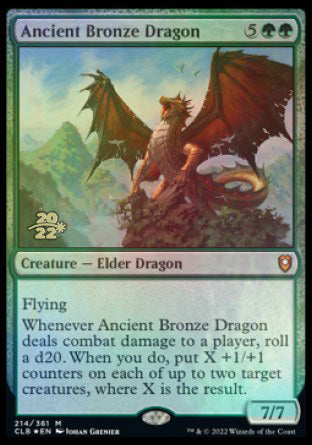 Ancient Bronze Dragon [Commander Legends: Battle for Baldur's Gate Prerelease Promos] | Mega City Incorporated