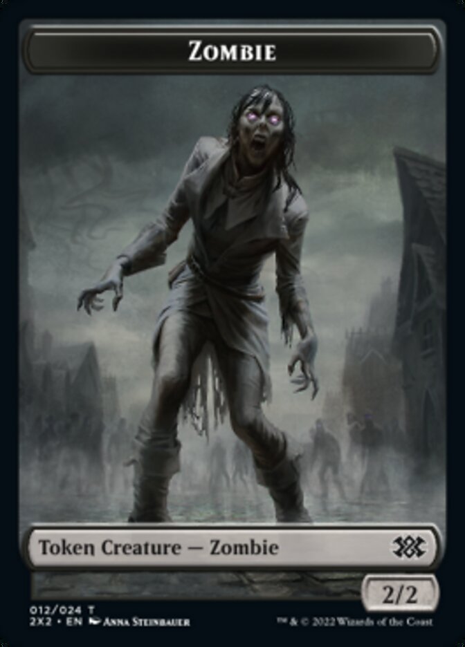 Zombie // Soldier Double-Sided Token [Double Masters 2022 Tokens] | Mega City Incorporated