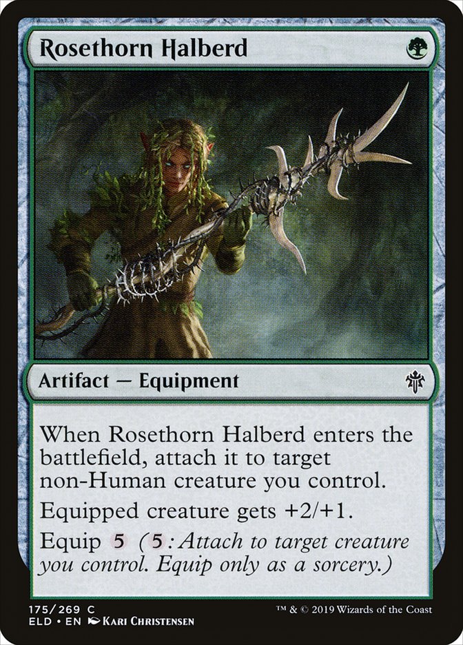 Rosethorn Halberd [Throne of Eldraine] | Mega City Incorporated