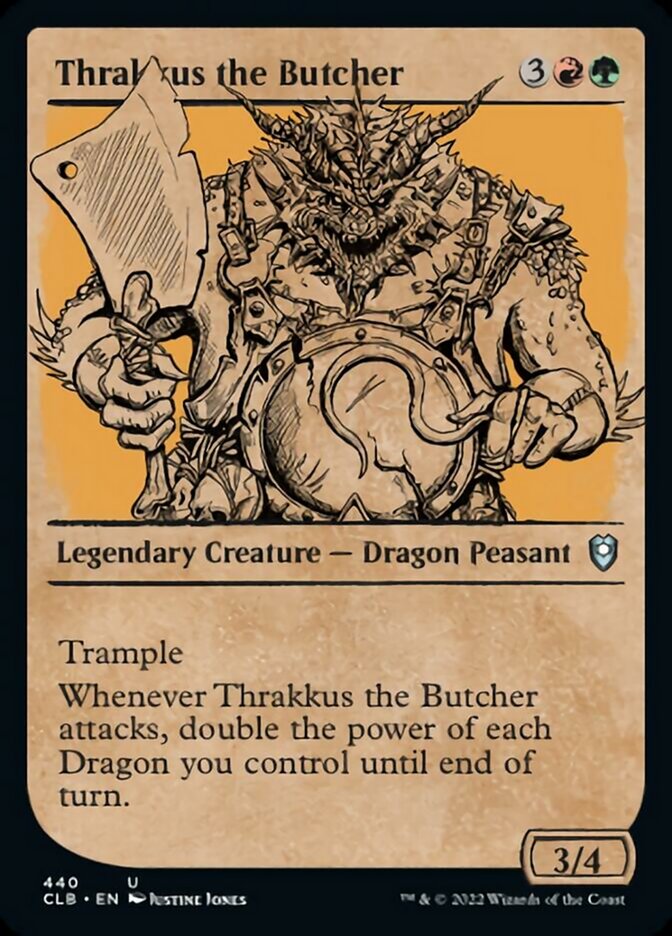 Thrakkus the Butcher (Showcase) [Commander Legends: Battle for Baldur's Gate] | Mega City Incorporated