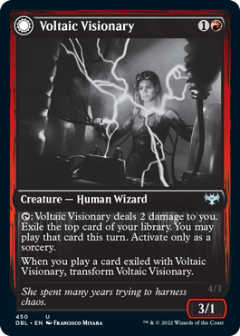 Voltaic Visionary // Volt-Charged Berserker [Innistrad: Double Feature] | Mega City Incorporated