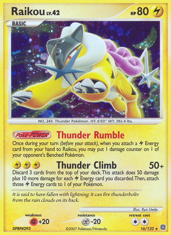 Raikou (16/132) [Diamond & Pearl: Secret Wonders] | Mega City Incorporated