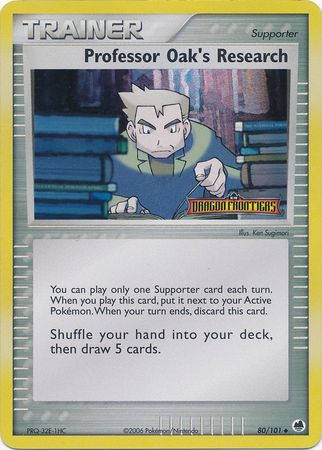 Professor Oak's Research (80/101) (Stamped) [EX: Dragon Frontiers] | Mega City Incorporated