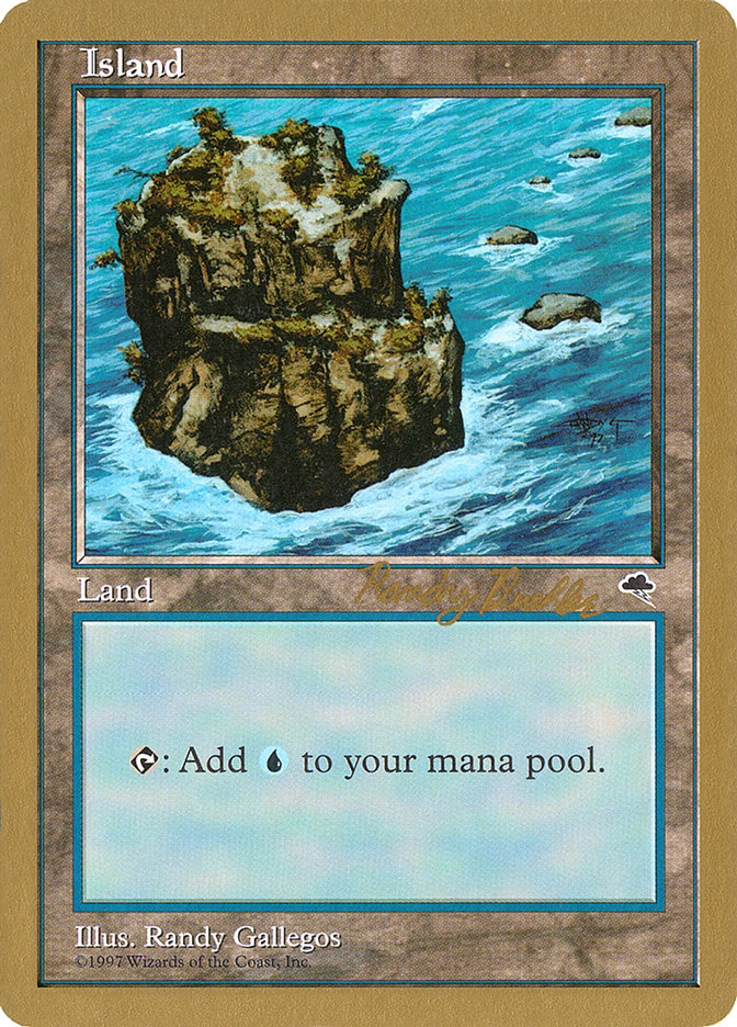 Island (rb335) (Randy Buehler) [World Championship Decks 1998] | Mega City Incorporated