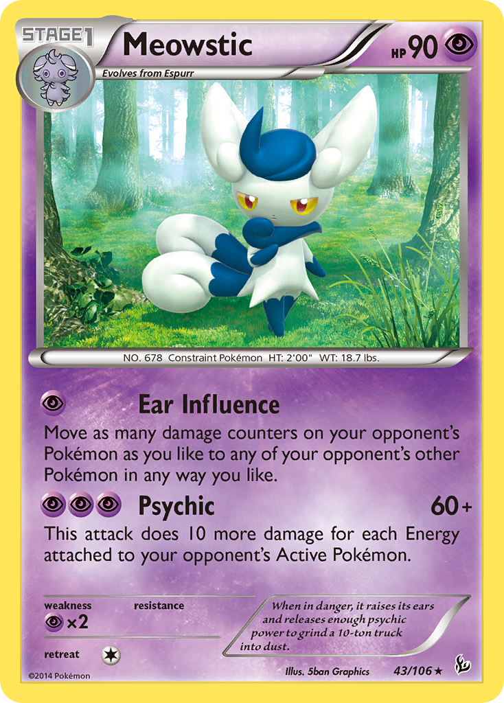 Meowstic (43/106) [XY: Flashfire] | Mega City Incorporated