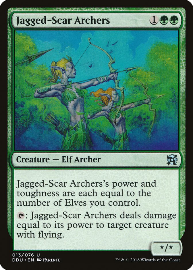 Jagged-Scar Archers [Duel Decks: Elves vs. Inventors] | Mega City Incorporated