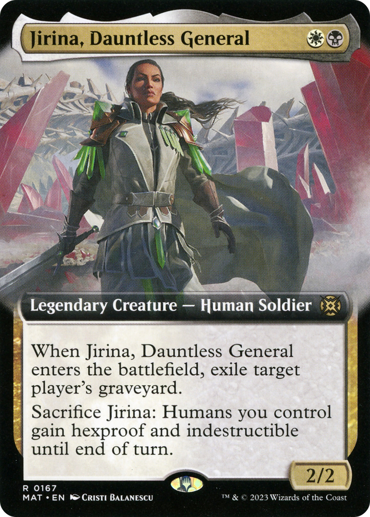 Jirina, Dauntless General (Extended Art) [March of the Machine: The Aftermath] | Mega City Incorporated