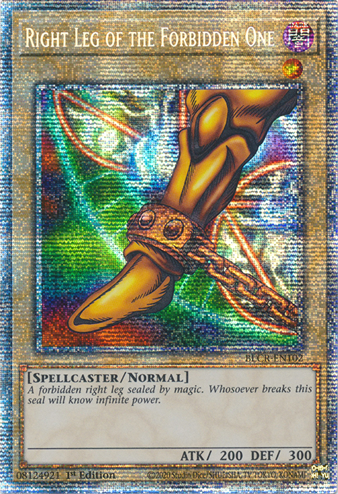 Right Leg of the Forbidden One [BLCR-EN102] Starlight Rare | Mega City Incorporated