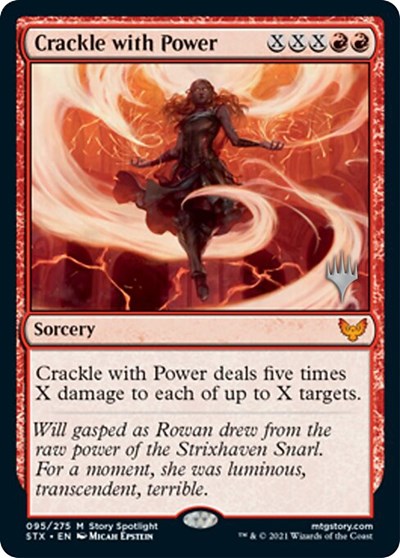 Crackle with Power (Promo Pack) [Strixhaven: School of Mages Promos] | Mega City Incorporated
