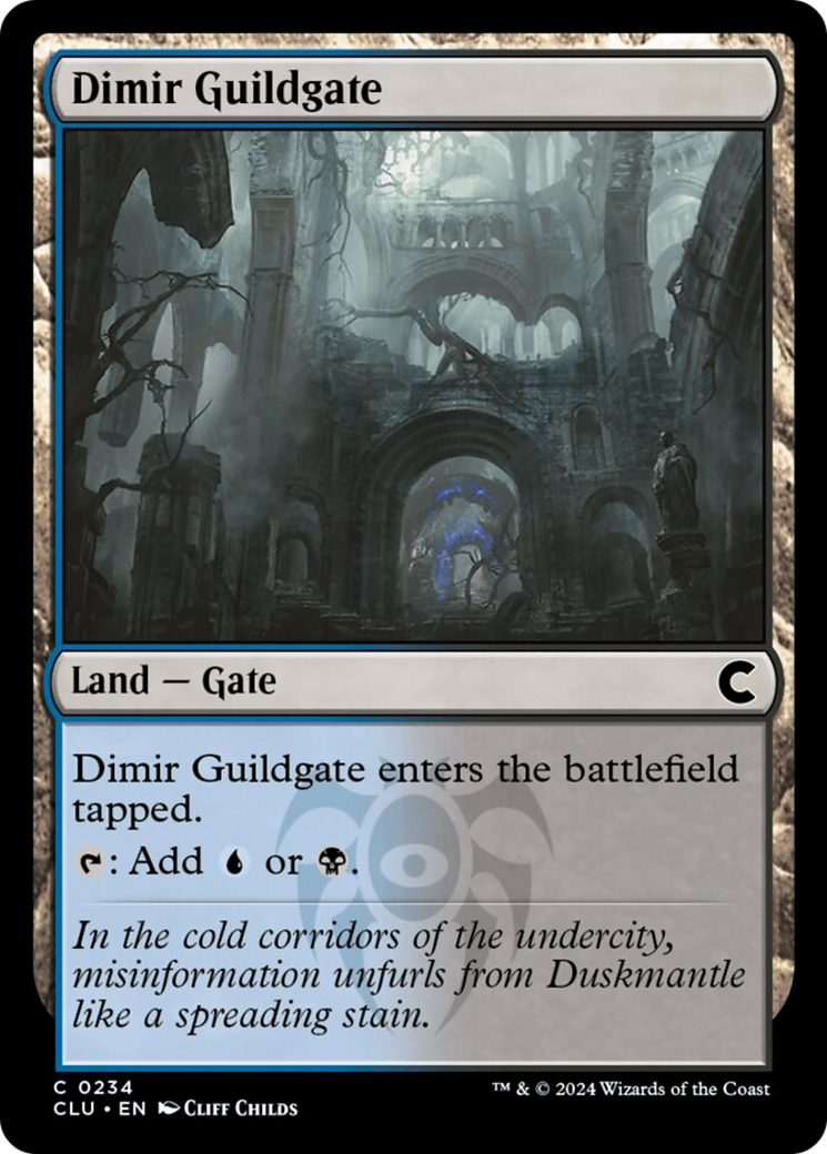 Dimir Guildgate [Ravnica: Clue Edition] | Mega City Incorporated