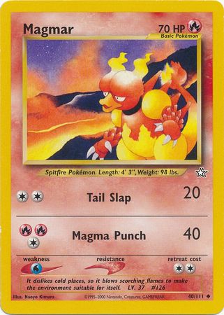 Magmar (40/111) [Neo Genesis Unlimited] | Mega City Incorporated