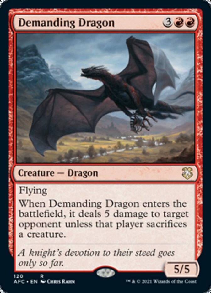 Demanding Dragon [Dungeons & Dragons: Adventures in the Forgotten Realms Commander] | Mega City Incorporated