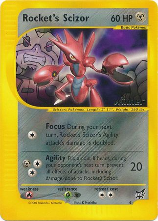 Rocket's Scizor (4) (Winner) [Best of Promos] | Mega City Incorporated