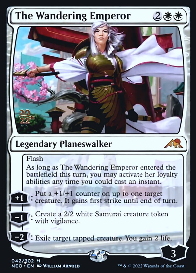 The Wandering Emperor [Kamigawa: Neon Dynasty Prerelease Promos] | Mega City Incorporated