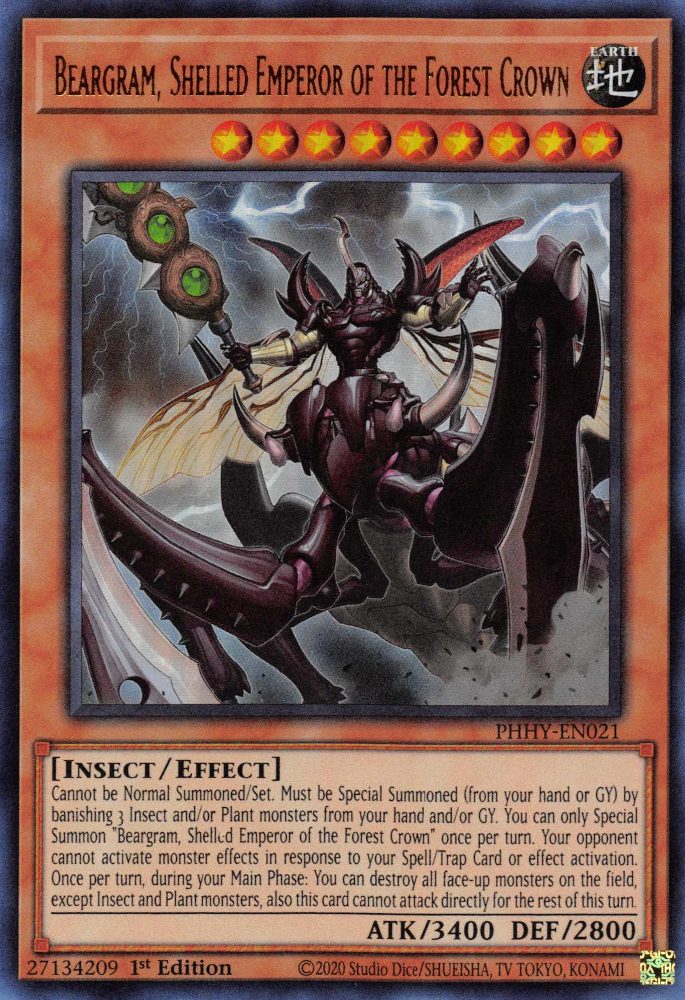Beargram, Shelled Emperor of the Forest Crown [PHHY-EN021] Ultra Rare | Mega City Incorporated