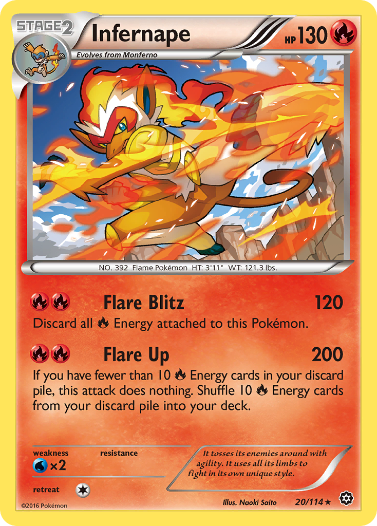 Infernape (20/114) [XY: Steam Siege] | Mega City Incorporated