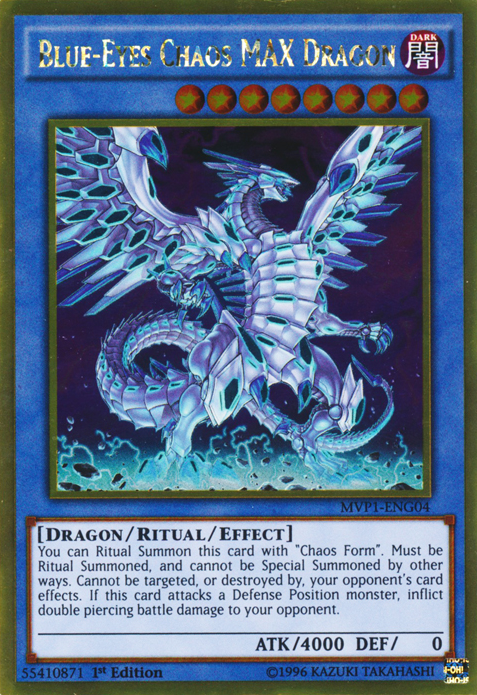 Blue-Eyes Chaos MAX Dragon [MVP1-ENG04] Gold Rare | Mega City Incorporated