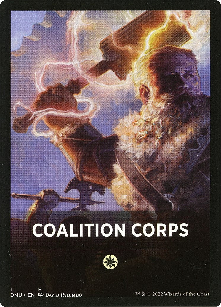 Coalition Corps Theme Card [Dominaria United Tokens] | Mega City Incorporated