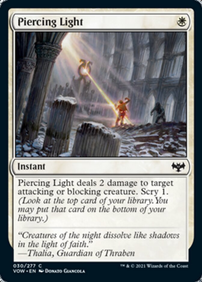 Piercing Light [Innistrad: Crimson Vow] | Mega City Incorporated