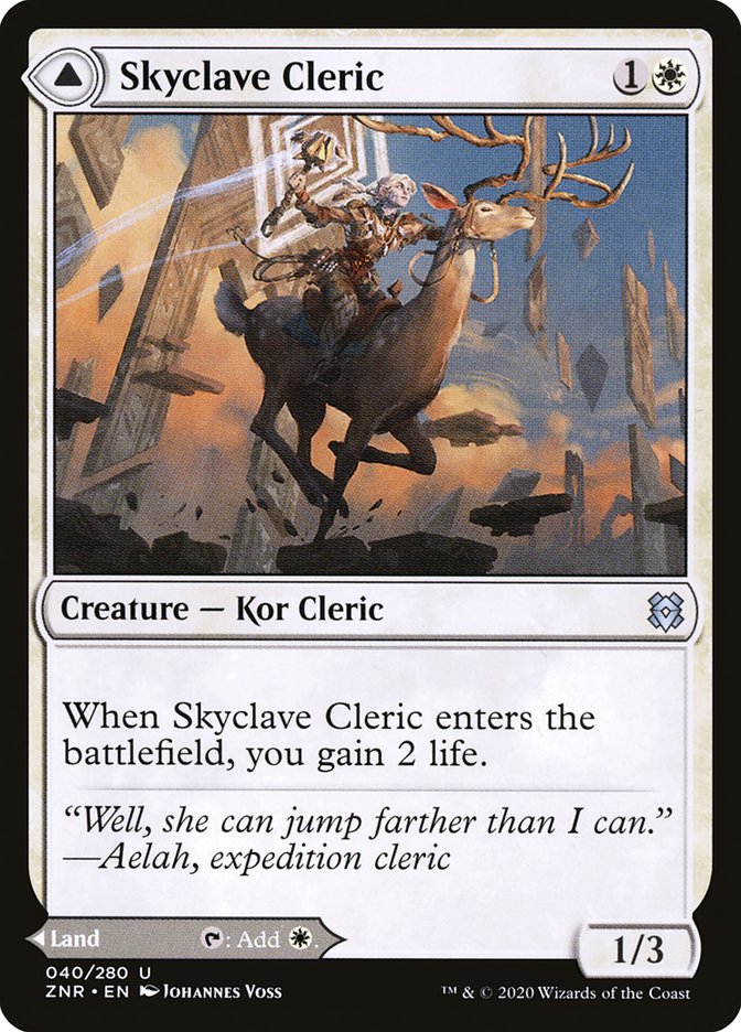 Skyclave Cleric // Skyclave Basilica [Zendikar Rising] | Mega City Incorporated