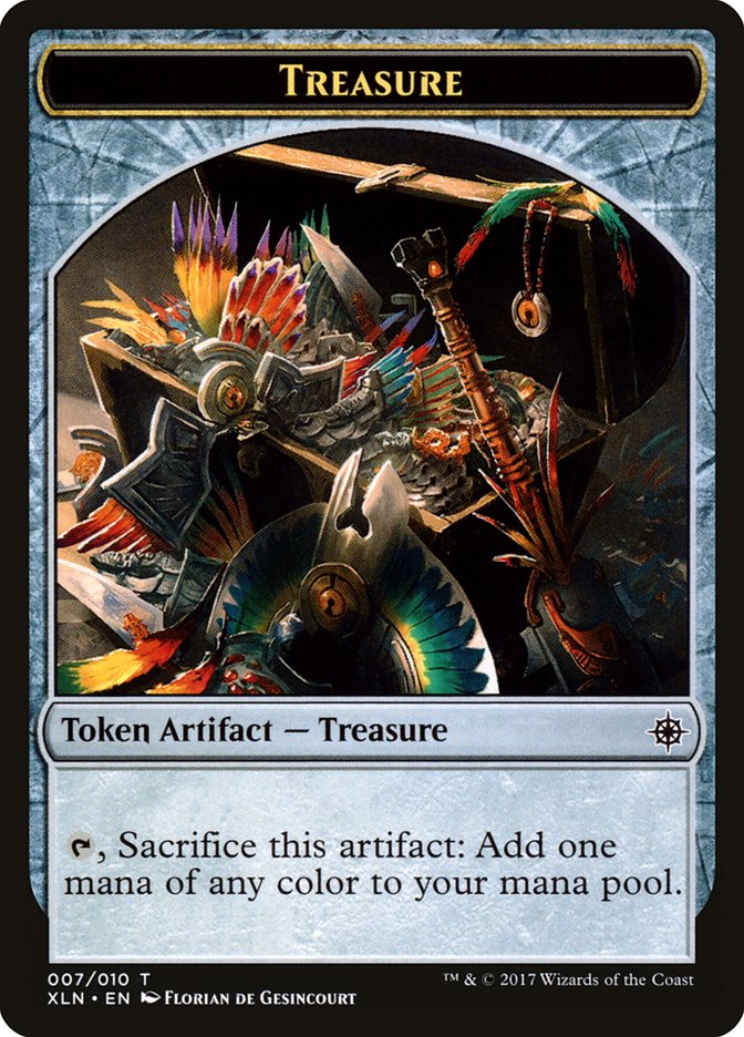 Treasure (007/010) [Ixalan Tokens] | Mega City Incorporated