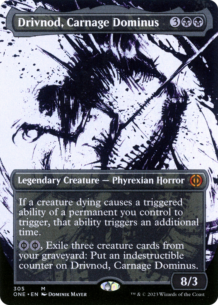 Drivnod, Carnage Dominus (Borderless Ichor) [Phyrexia: All Will Be One] | Mega City Incorporated