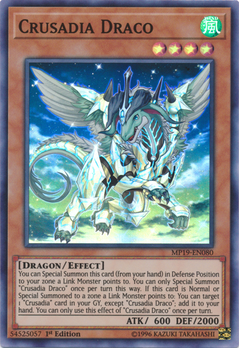 Crusadia Draco [MP19-EN080] Super Rare | Mega City Incorporated