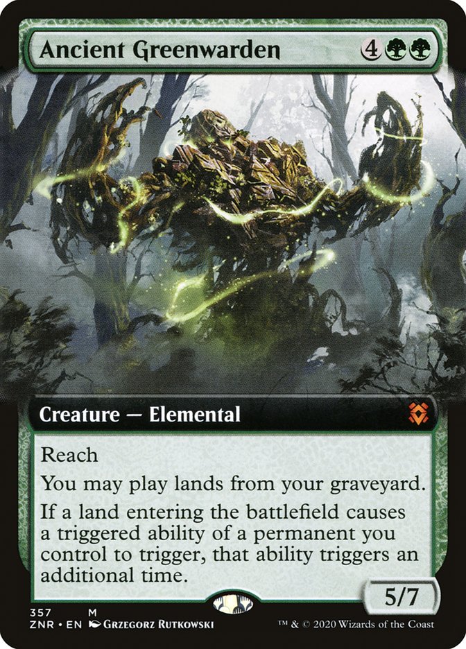 Ancient Greenwarden (Extended Art) [Zendikar Rising] | Mega City Incorporated