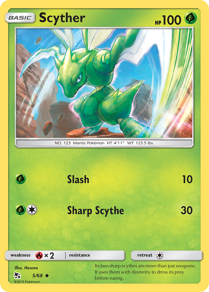 Scyther (5/68) [Sun & Moon: Hidden Fates] | Mega City Incorporated