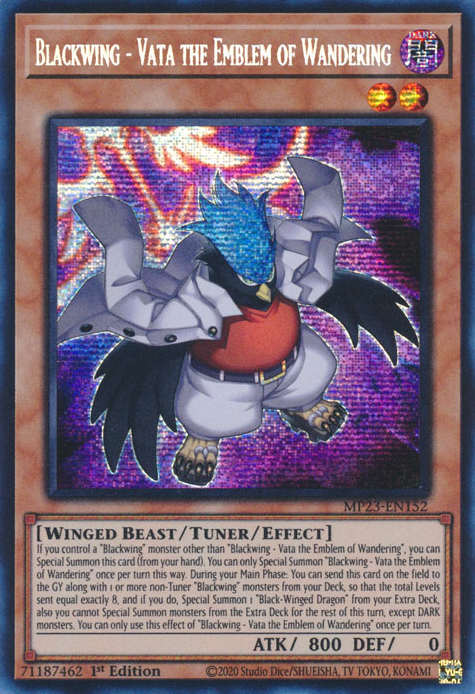 Blackwing - Vata the Emblem of Wandering [MP23-EN152] Prismatic Secret Rare | Mega City Incorporated