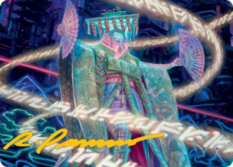 Satsuki, the Living Lore Art Card (Gold-Stamped Signature) [Kamigawa: Neon Dynasty Art Series] | Mega City Incorporated