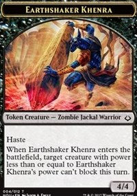 Earthshaker Khenra // Cat Double-sided Token [Hour of Devastation Tokens] | Mega City Incorporated