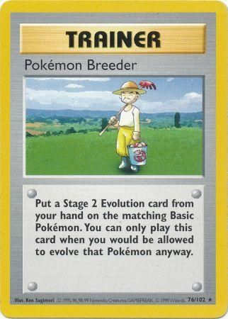 Pokemon Breeder (76/102) [Base Set Shadowless Unlimited] | Mega City Incorporated