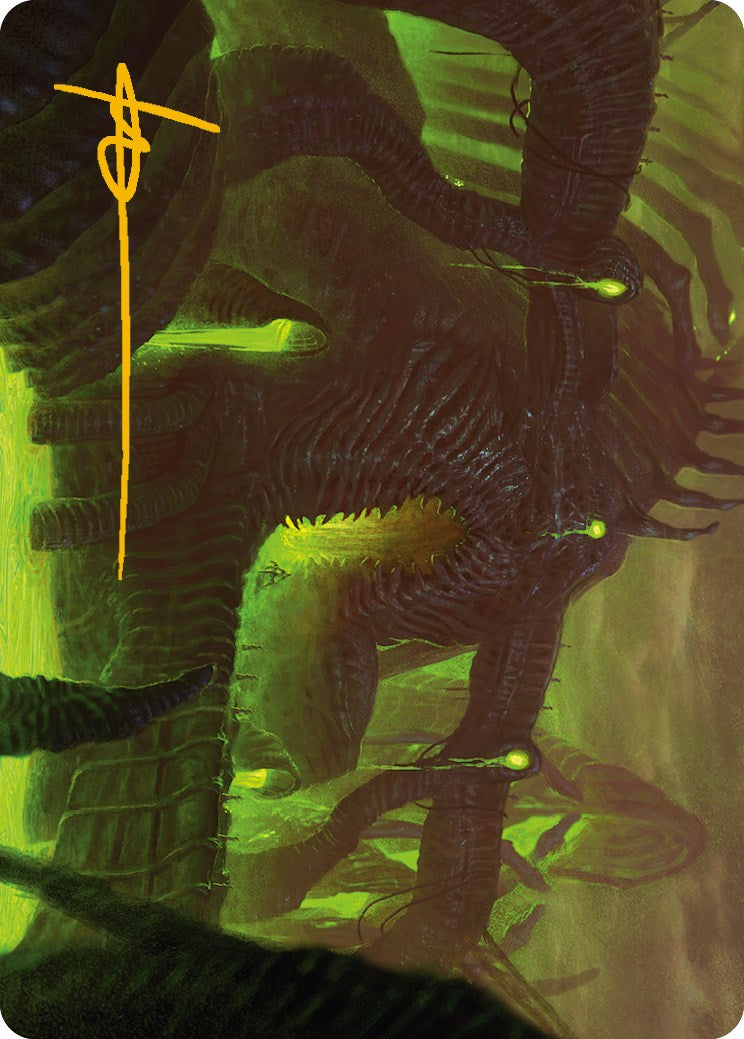The Dross Pits Art Card (Gold-Stamped Signature) [Phyrexia: All Will Be One Art Series] | Mega City Incorporated