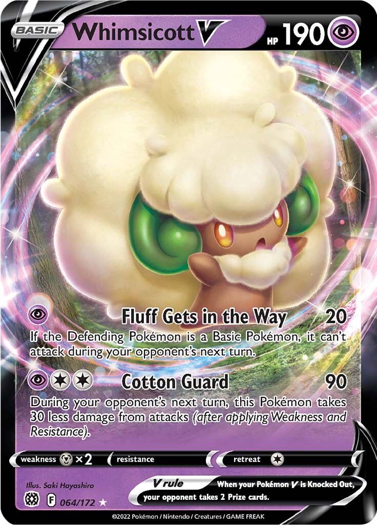 Whimsicott V (064/172) [Sword & Shield: Brilliant Stars] | Mega City Incorporated