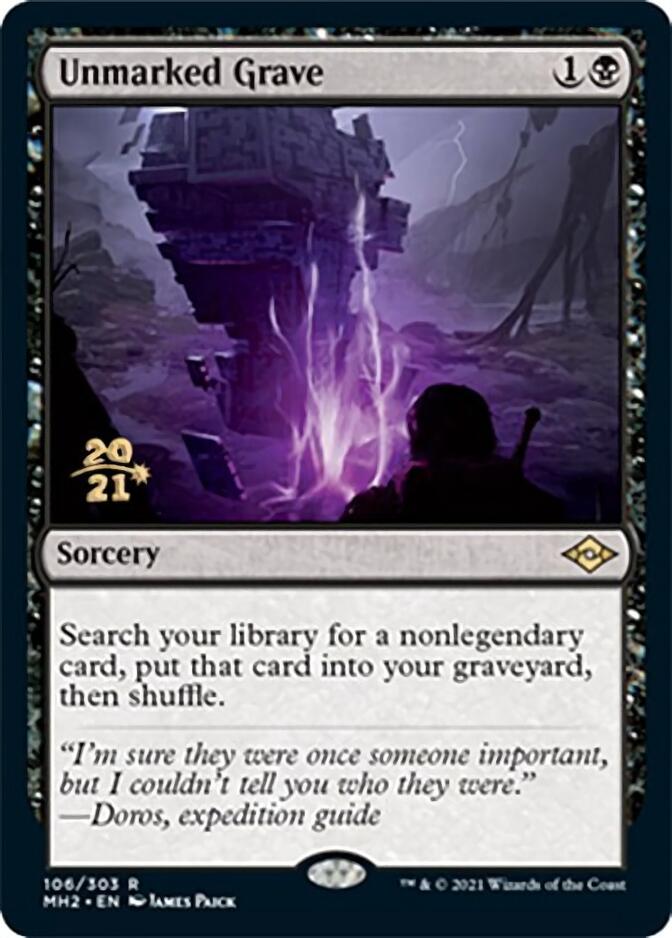 Unmarked Grave [Modern Horizons 2 Prerelease Promos] | Mega City Incorporated