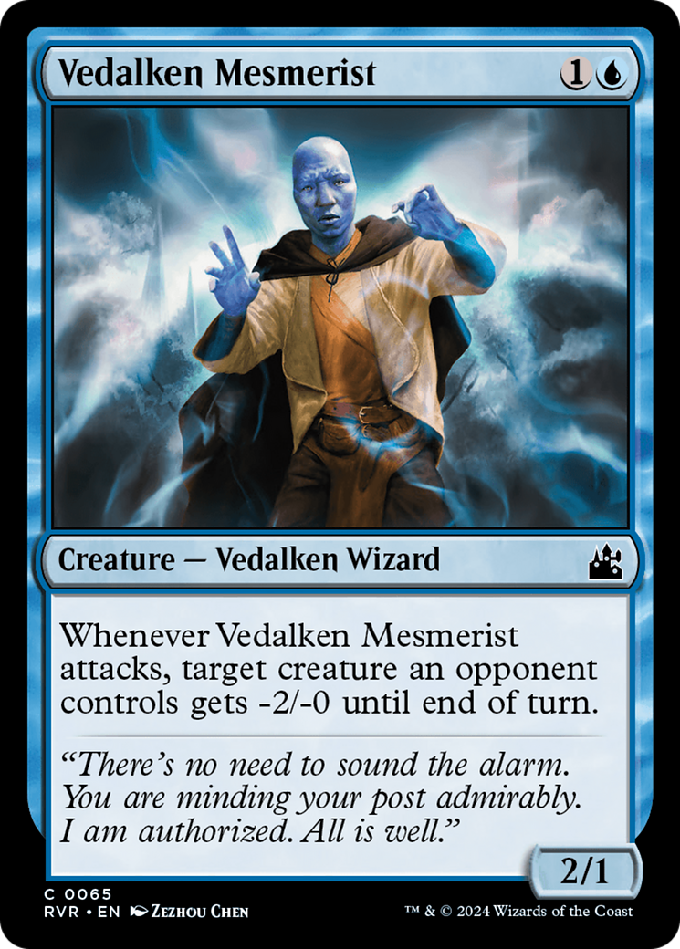 Vedalken Mesmerist [Ravnica Remastered] | Mega City Incorporated