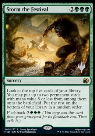 Storm the Festival (Promo Pack) [Innistrad: Midnight Hunt Promos] | Mega City Incorporated