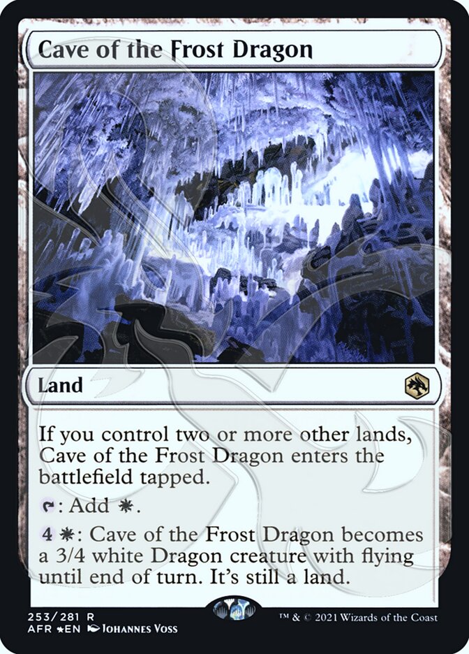 Cave of the Frost Dragon (Ampersand Promo) [Dungeons & Dragons: Adventures in the Forgotten Realms Promos] | Mega City Incorporated