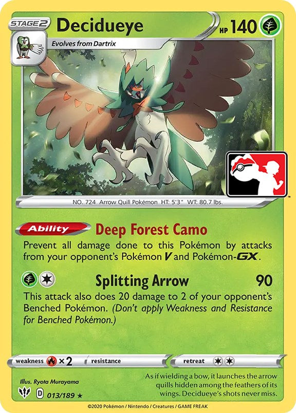 Decidueye (013/189) [Prize Pack Series One] | Mega City Incorporated