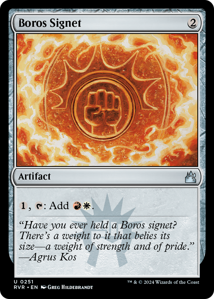 Boros Signet [Ravnica Remastered] | Mega City Incorporated