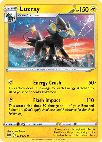 Luxray (051/172) [Sword & Shield: Brilliant Stars] | Mega City Incorporated