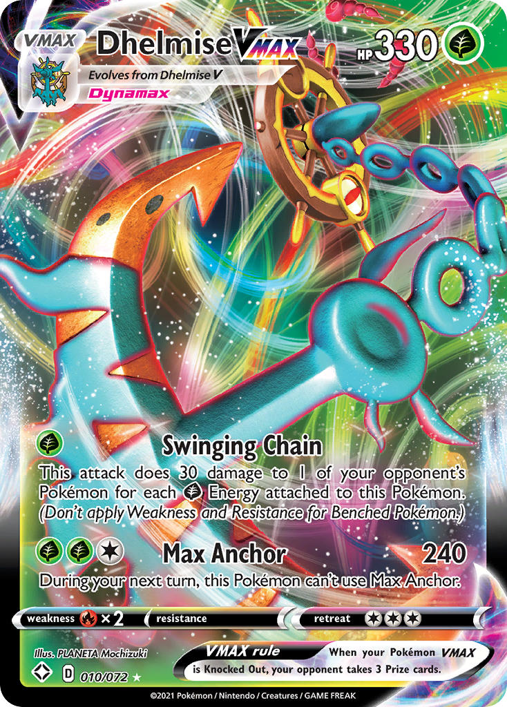 Dhelmise VMAX (010/072) [Sword & Shield: Shining Fates] | Mega City Incorporated