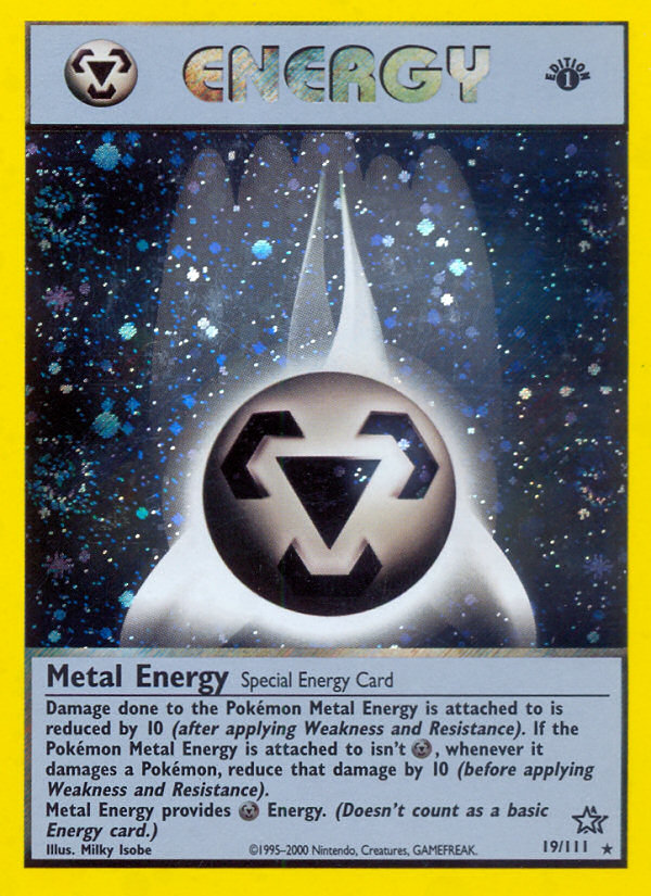 Metal Energy (19/111) [Neo Genesis 1st Edition] | Mega City Incorporated